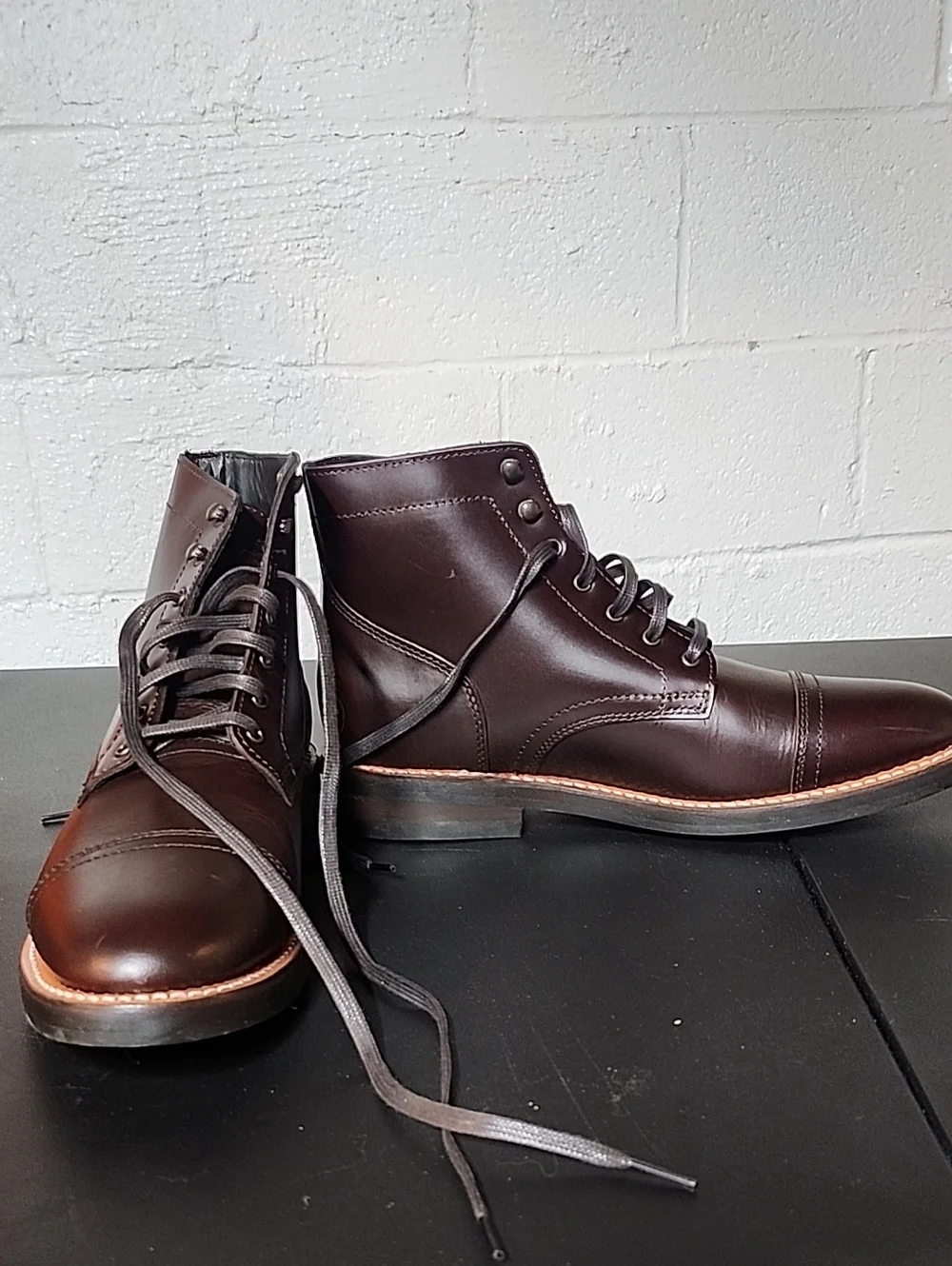 Thursday Men's Captian Brown Leather Lace-Up Boots